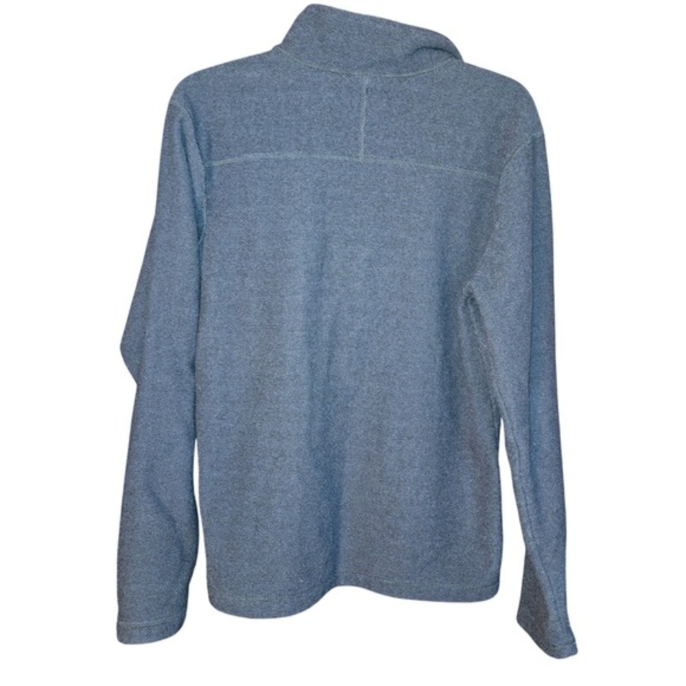 The North Face‎ Mens Grey Textured Fleece 1/4 Zip Pullover Sweater Size Medium - Picture 2 of 5